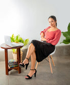 UC BAE HIGH WAIST SPLIT THIGH SKIRT