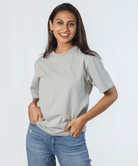 NEUTRAL SOLID CREW NECK TEE