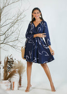 CO LONG SLEEVE RIBBED DRESS