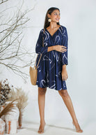 LONG SLEEVE RIBBED DRESS