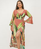 WRAP MEXI DRESS