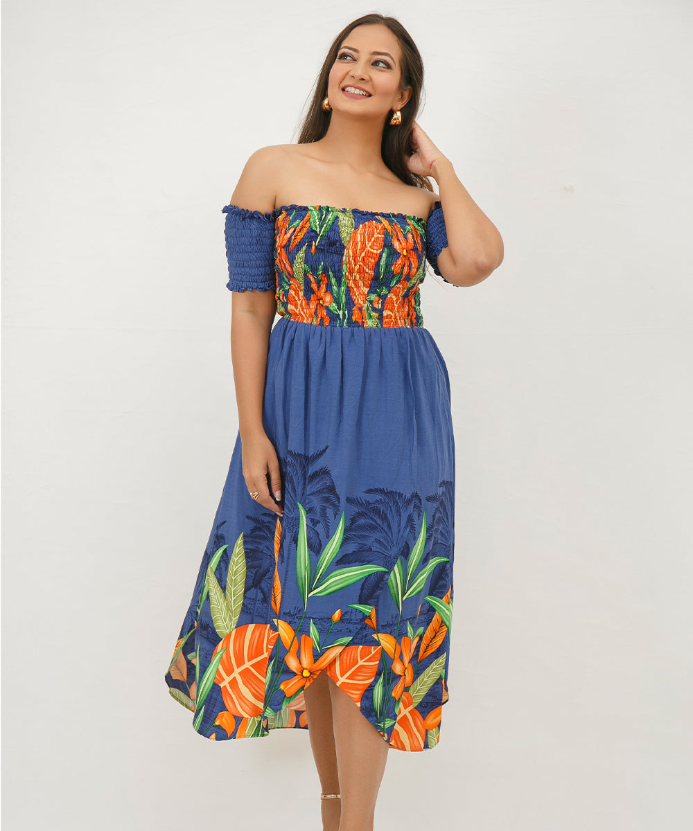 TROPICAL PRINT DRESS