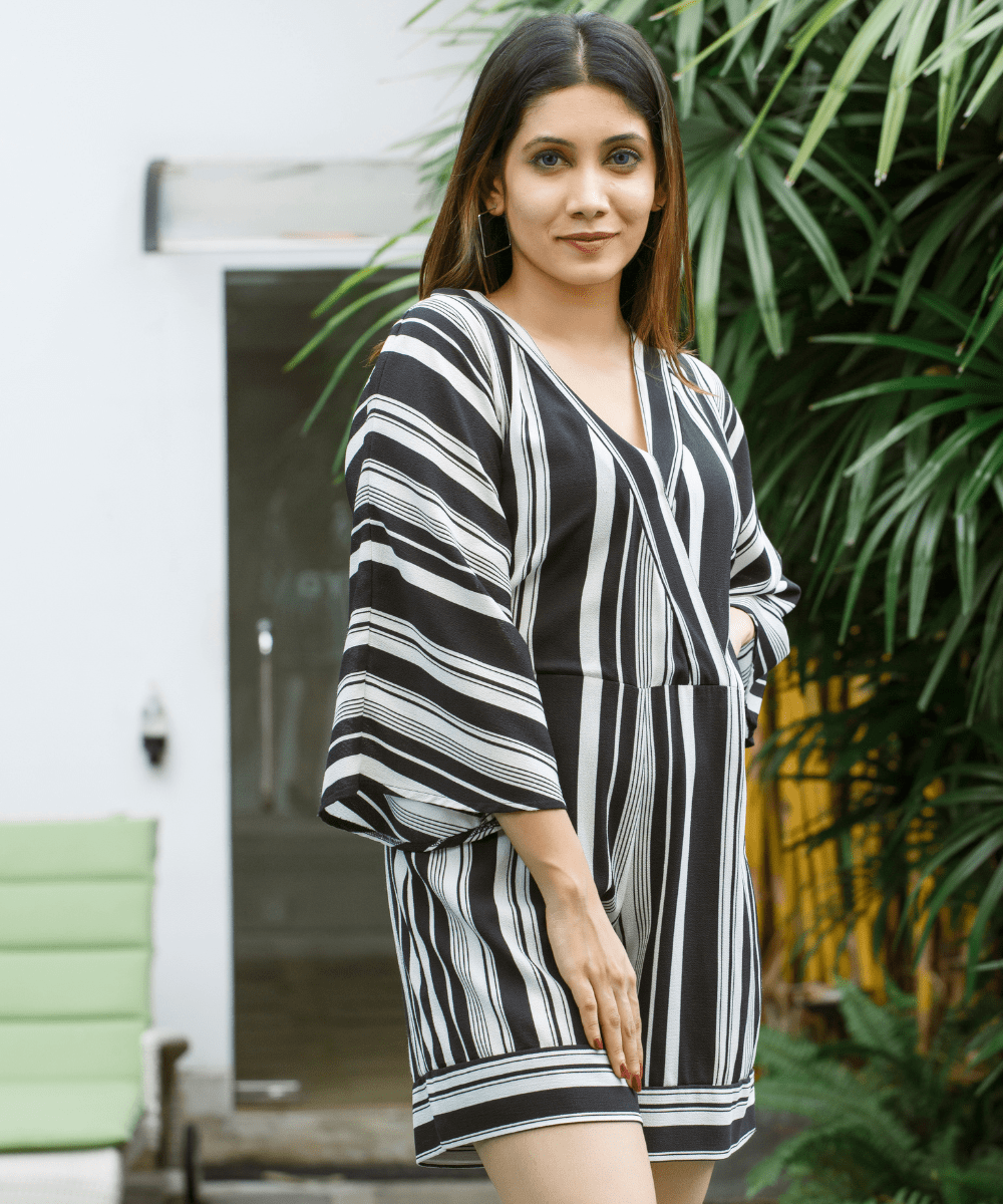 CO RIYA VINTAGE STRIPE ROMPER